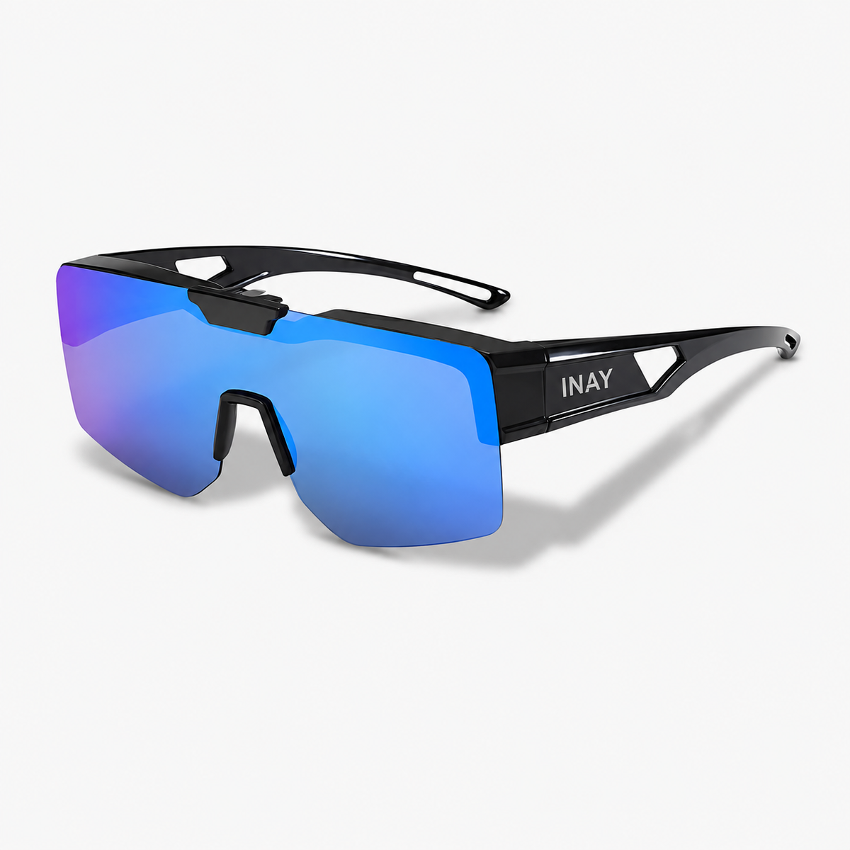 Surlunettes INAY Valor coloris Noir – miroir bleu