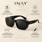 Surlunettes INAY : verres polarisés, protection UV400, légères
